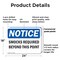 Signmission 18 in Height, 24 in Width, Plastic, Rectangle OS-2PACK-NS-P-1824-L-18348 - alternate 3